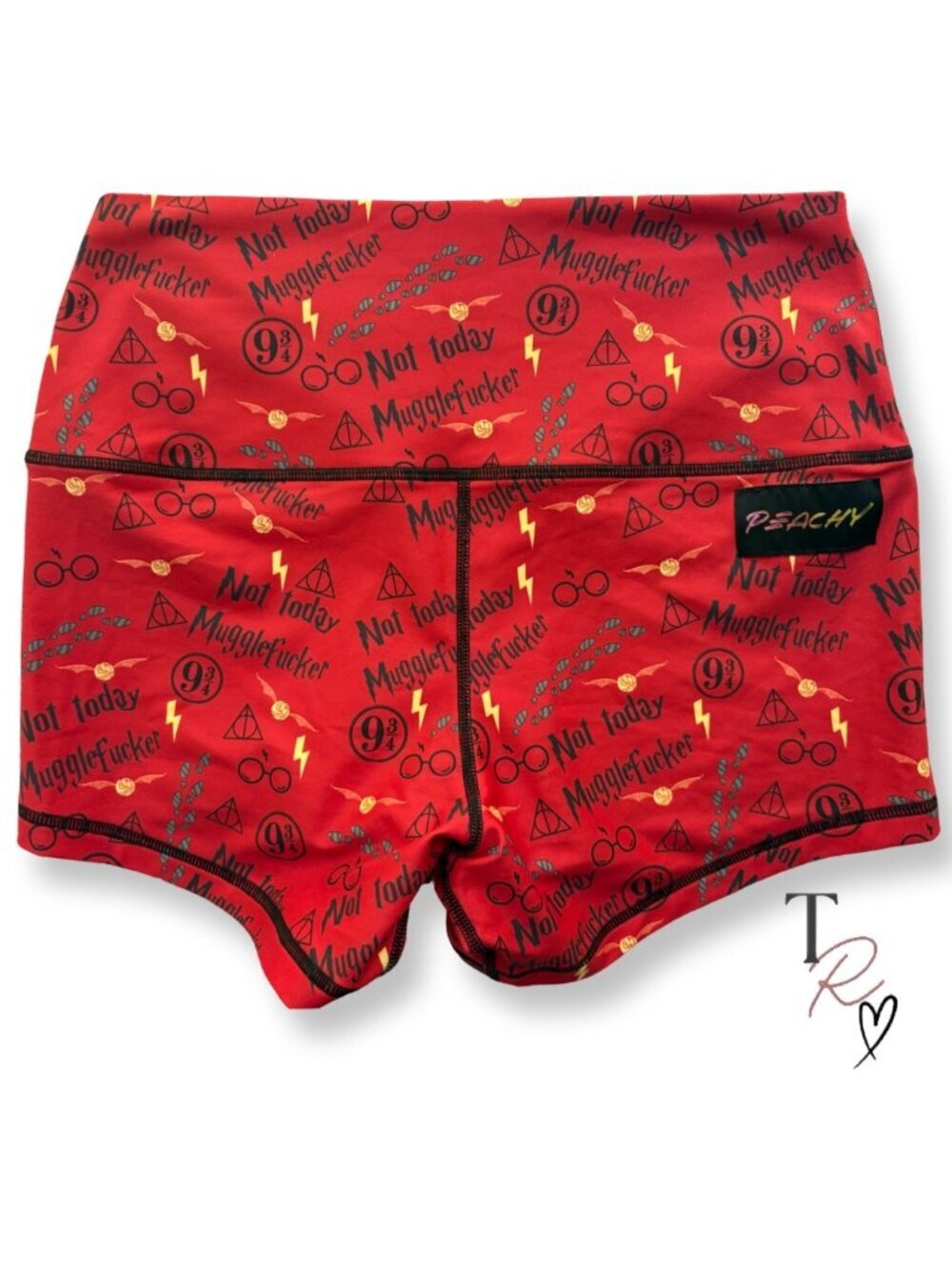 Peachy Athletic NWOT Harry Potter Workout Booty CrossFit Gym Bike Shorts Medium